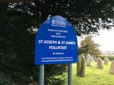 St Joseph and St James (update July 2019) Church burial ground, Follifoot
